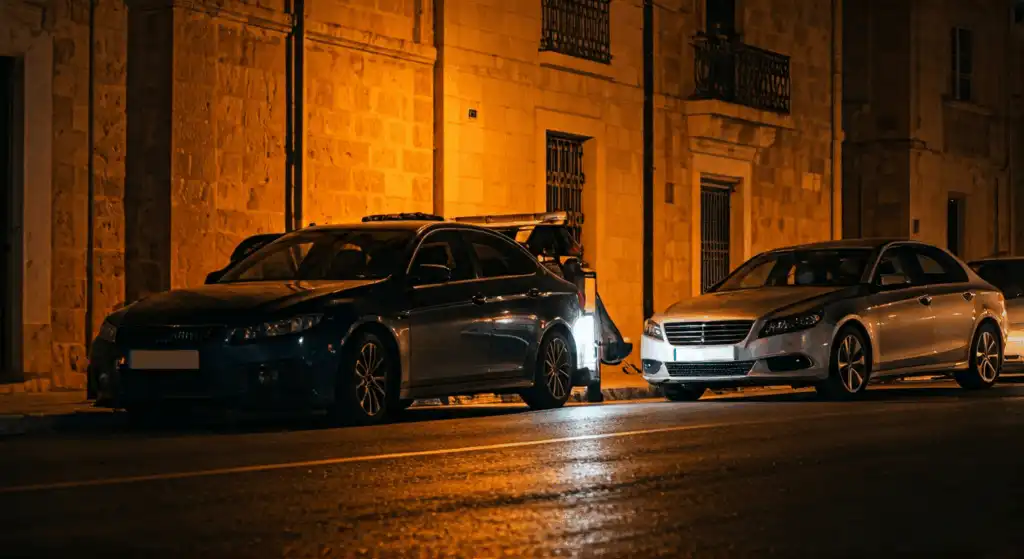 MET transporter loaded with two cars